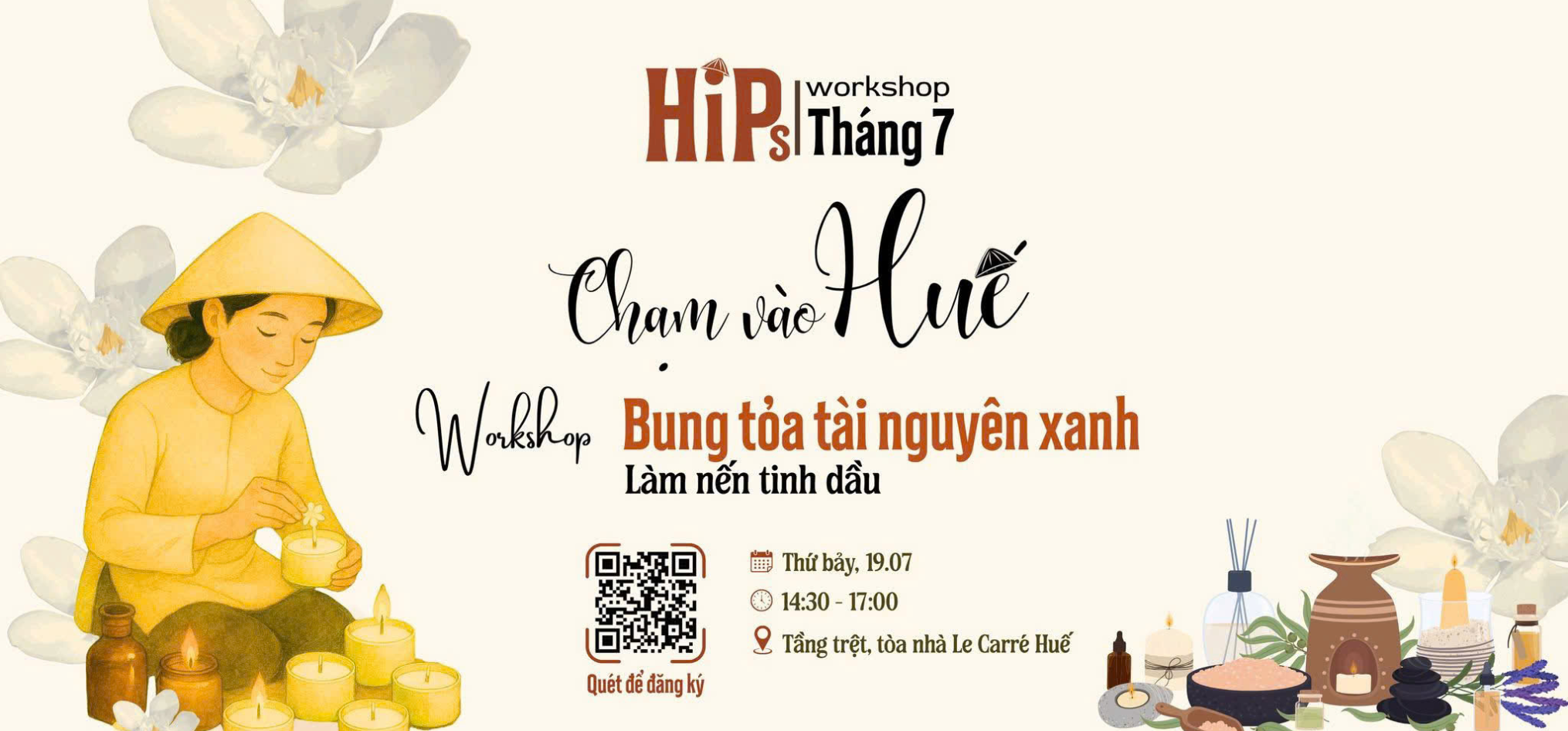 Essential Oil Candle Making Workshop – Unleashing the Green Resources of Huế