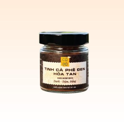 Tinh cà phê đen hòa tan gu đậm